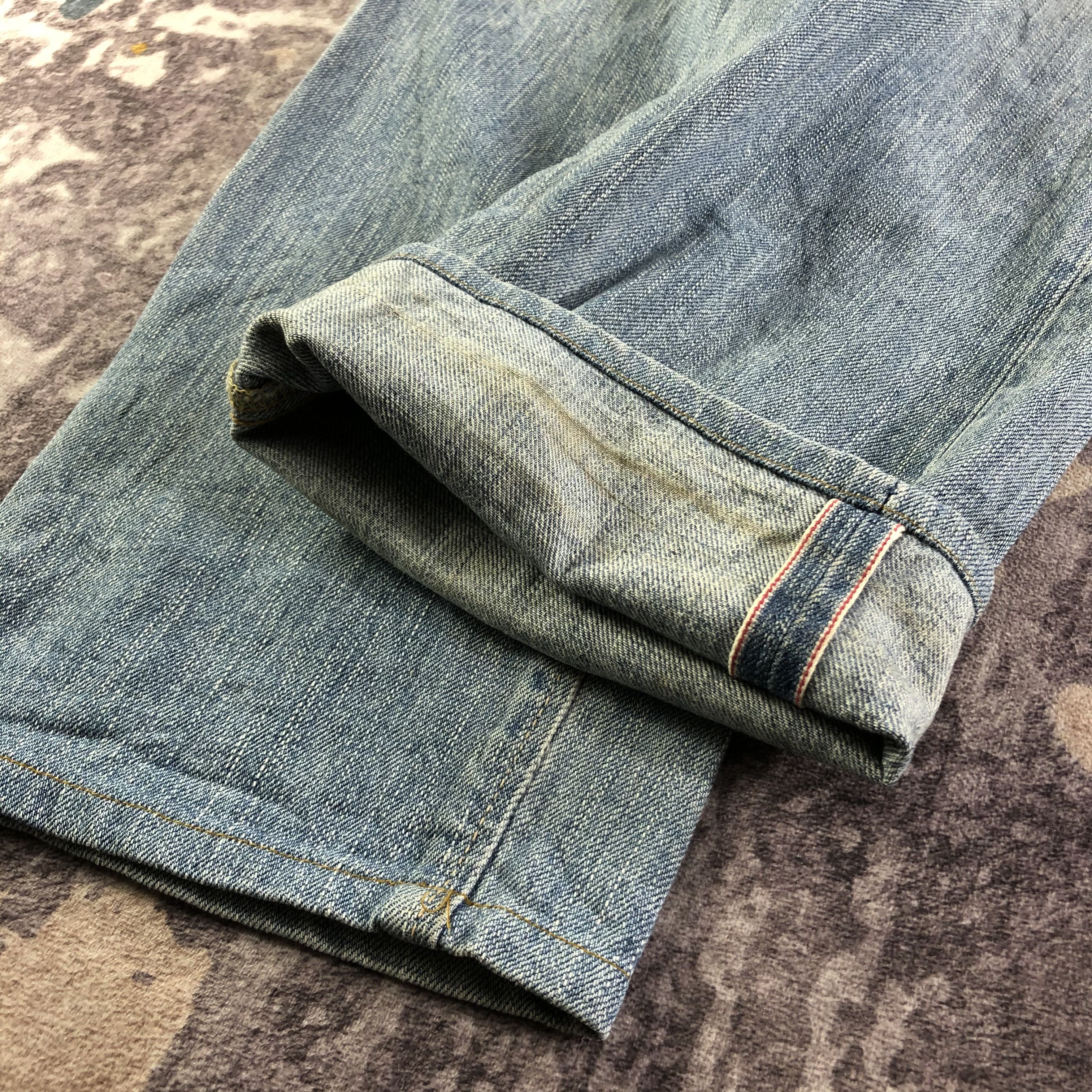 Edwin Vintage Blue Wash Edwin 505 Selvedge Jeans-JM3694 Size US 33 - 6 Thumbnail