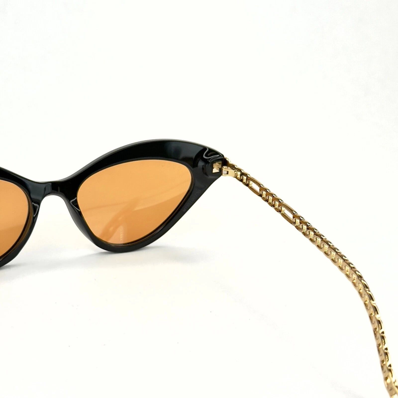 Gucci GUCCI GG0978S CHAIN 0978 Gold Black Orange Heart 002 Size ONE SIZE - 9 Thumbnail