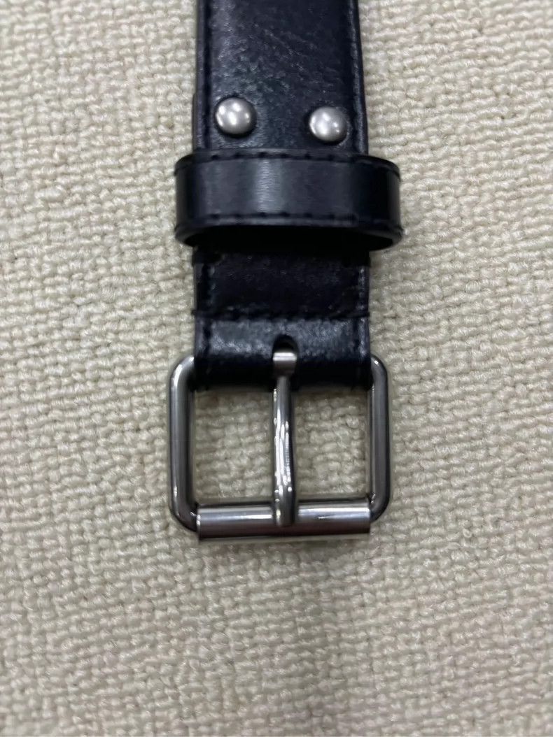 Balenciaga Balenciaga Rare Metal Logo Leather Belt-2505 Size ONE SIZE - 4 Thumbnail