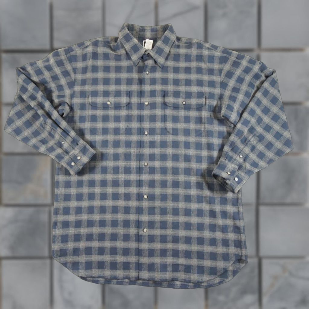 The North Face VINTAGE The North Face Shirt Mens XL Blue Button Up Long Sleeve Check Outdoor Casual Mens XL Blue The North Face Shirt 90s Event Size US XL / EU 56 / 4 - 1 Thumbnail