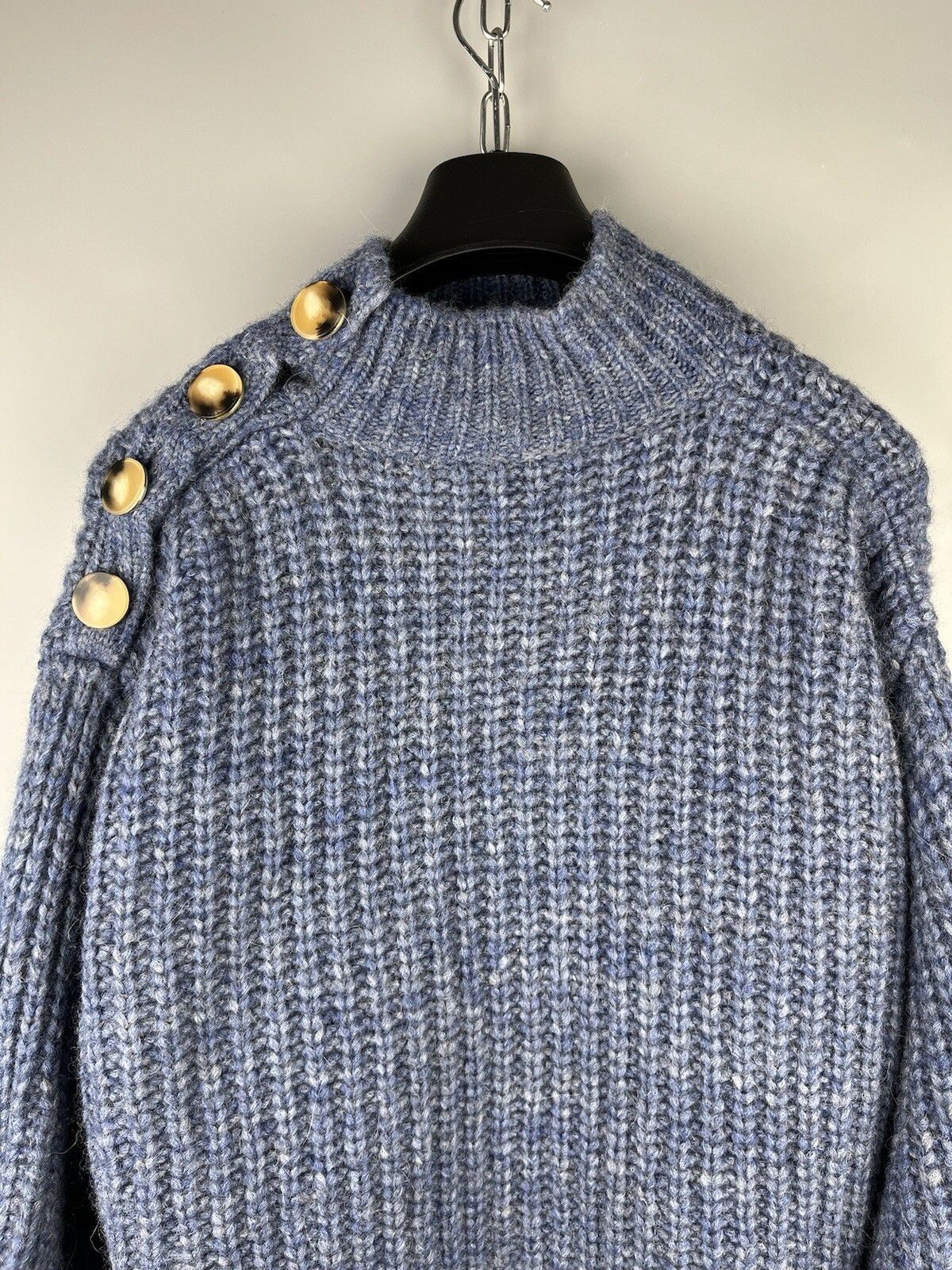 Sezane Sezane Baby Alpaca Cable Knit Oversize Sweater Pullover Size M / US 6-8 / IT 42-44 - 3 Thumbnail