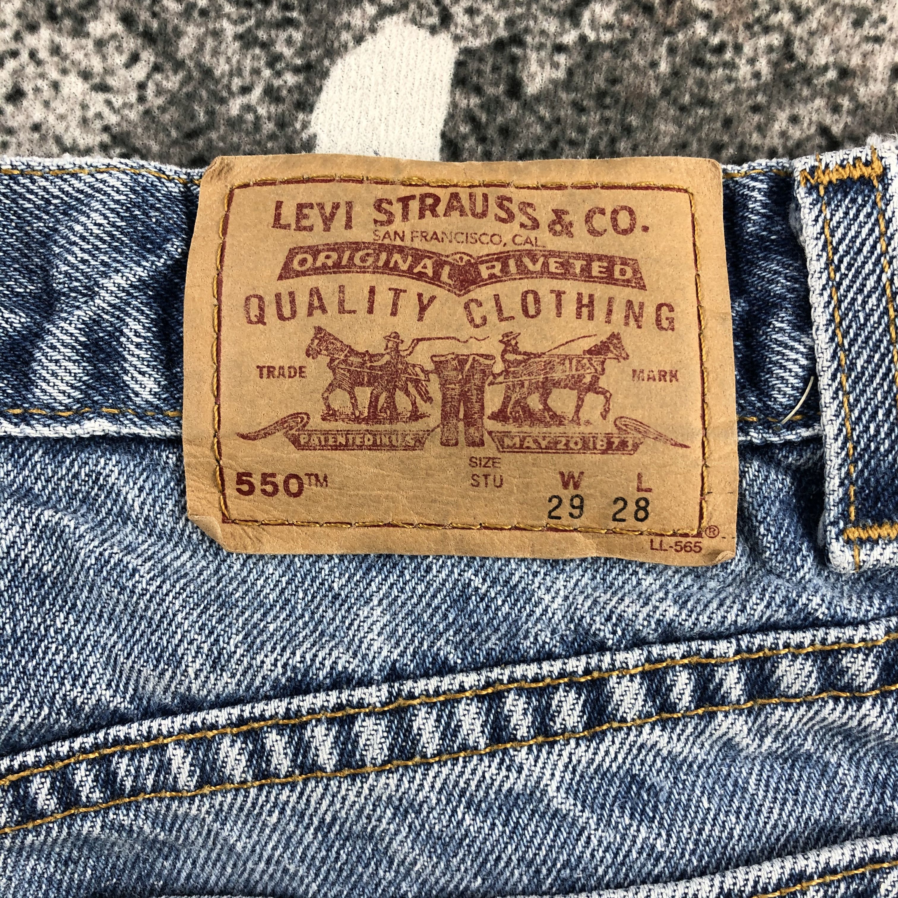 Levi's Vintage Levis 550 Jeans Blue Wash Size US 28 / EU 44 - 5 Thumbnail