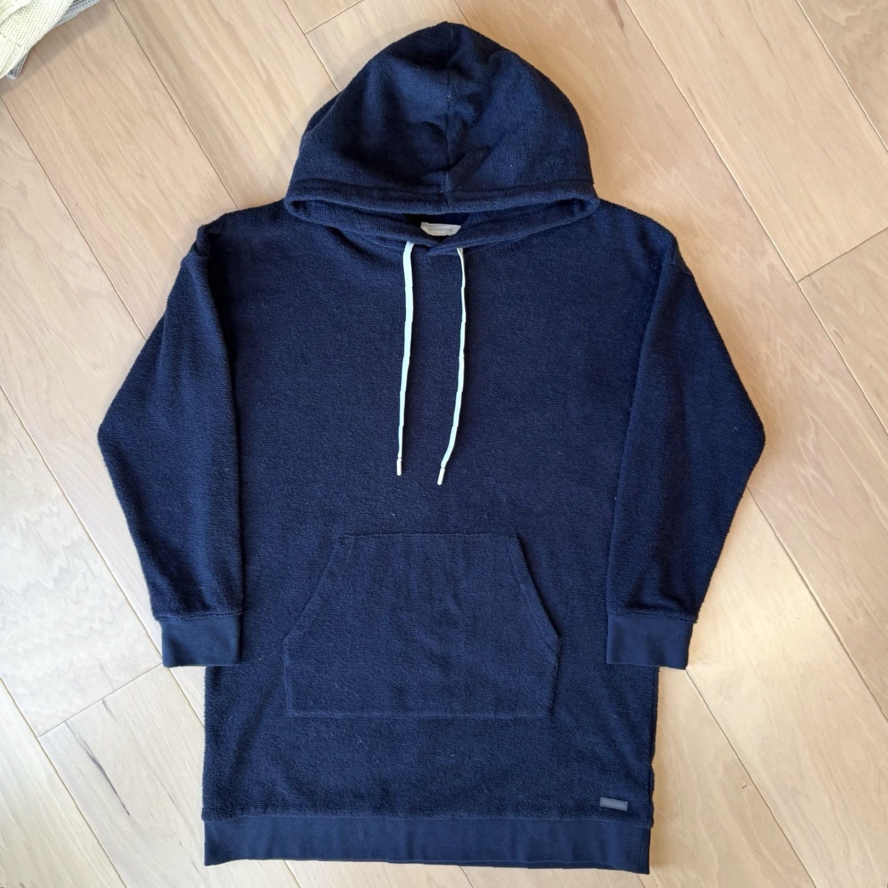 Outerknown Outerknown Hoodie Dress Women's Medium Navy Terry Cotton Pullover Loungewear Size M / US 6-8 / IT 42-44 - 2 Thumbnail