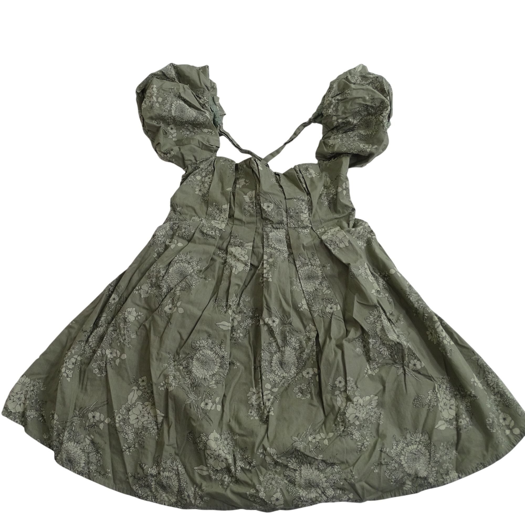 Other Altard State Green Floral Mini Pleated Dress Size S Size S / US 4 / IT 40 - 2 Thumbnail