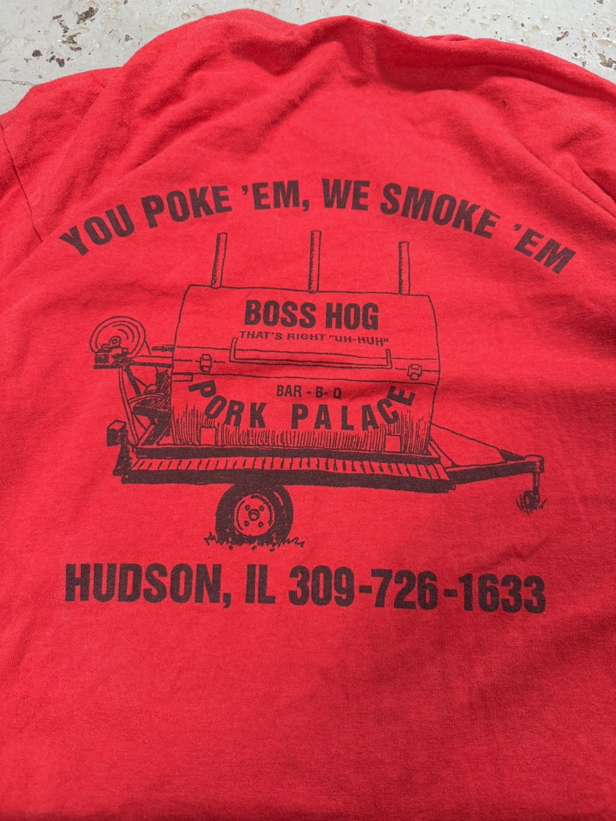 Vintage Vintage Boss Hogs Pork Palace Pig Tee Size US L / EU 52-54 / 3 - 6 Thumbnail