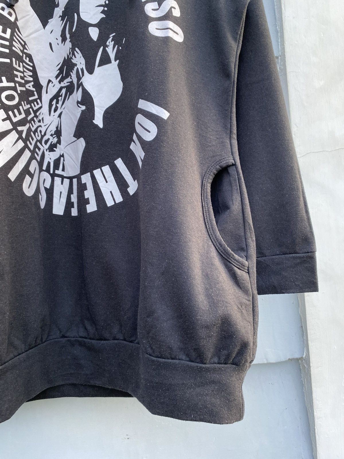 Japanese Brand Unknown Japanese Hoodie Women Graphic Poem Style Size L / US 10 / IT 46 - 6 Thumbnail