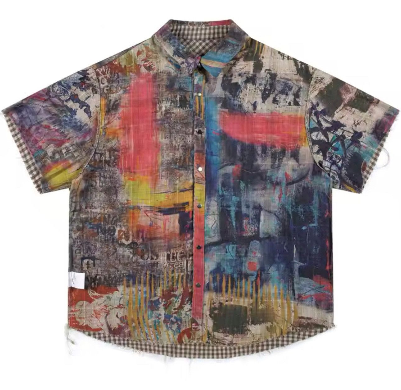 Designer × Vintage Streetwear Retro Grunge Oversized Shirt Size US XL / EU 56 / 4 - 1 Thumbnail