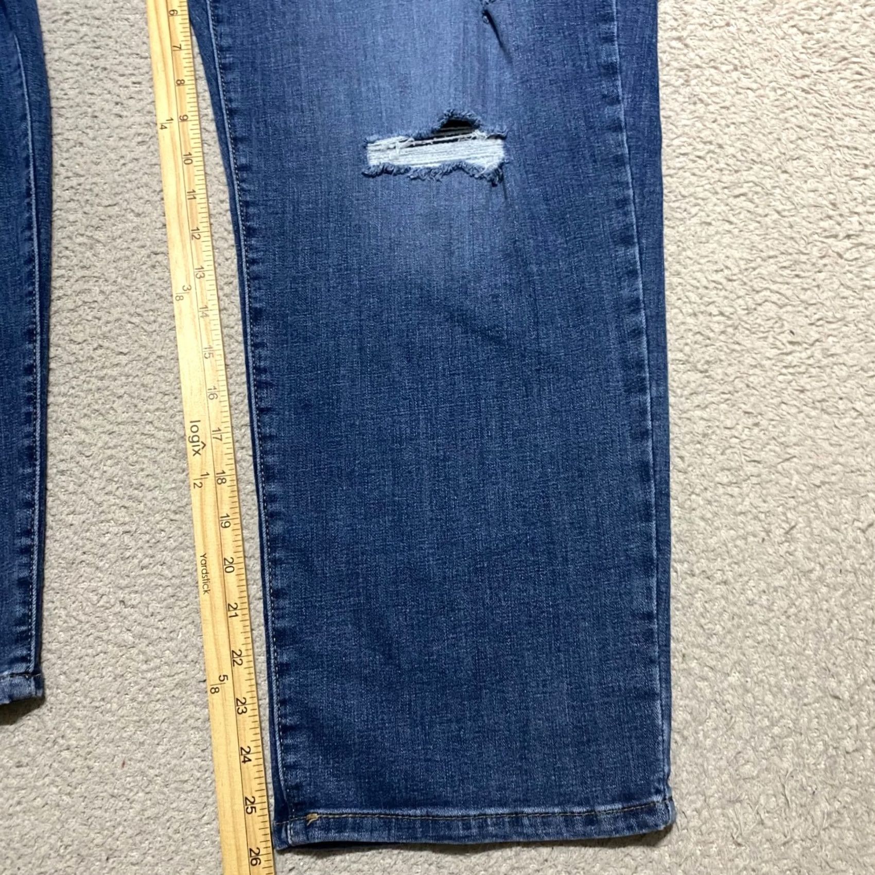 Levi's Levis Jeans Womens Plus 22W Boyfriend High Rise Distressed Denim Blue Size 40" / US 18 - 7 Thumbnail