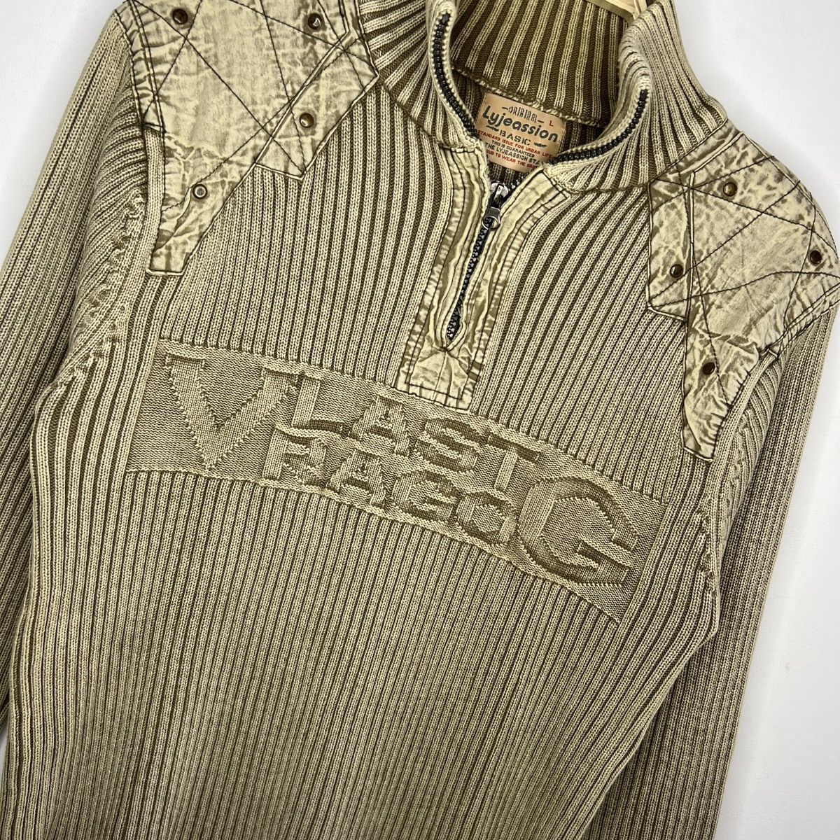Japanese Brand × Junya Watanabe Y2K LGB IfSixWasNine Style Ribbed Knit Sweater Jumper 90s Size US M / EU 48-50 / 2 - 4 Thumbnail