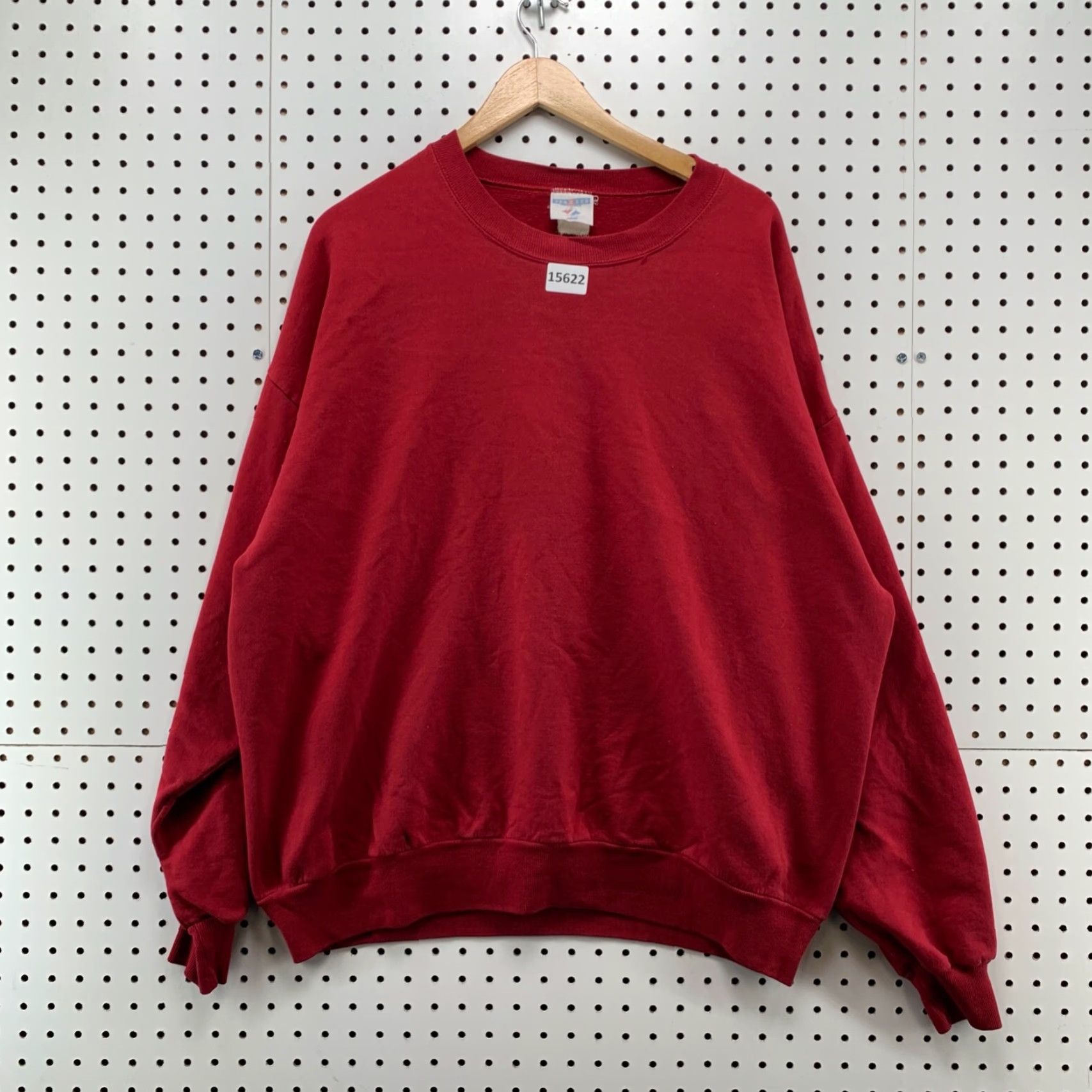 Vintage VINTAGE 90s Crewneck Sweatshirt Red XL Long Sleeve Cotton Unisex Adults Size US XL / EU 56 / 4 - 5 Thumbnail