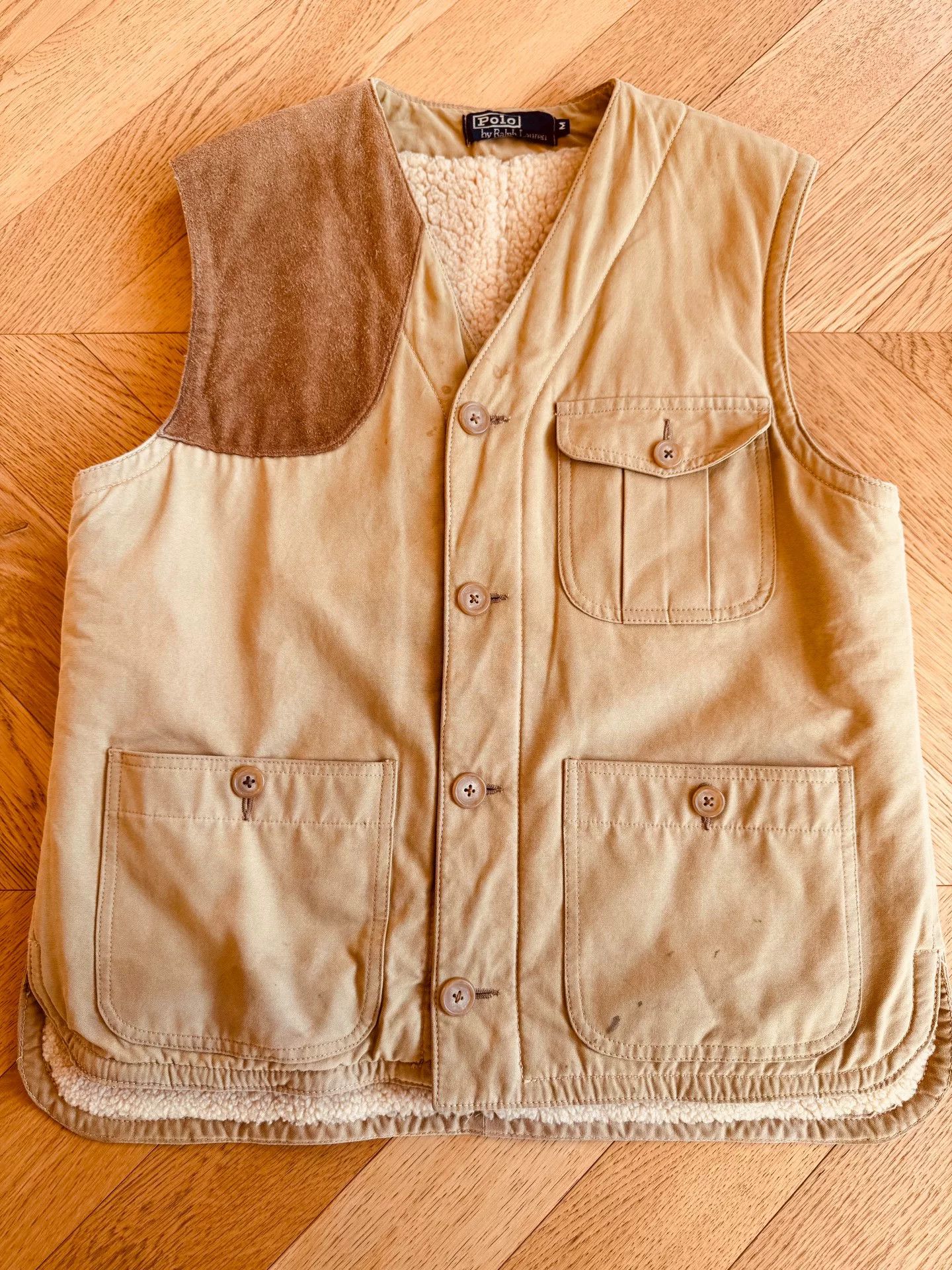 RLX Ralph Lauren Vintage Heavyweight Shearling Vest Coat Size US M / EU 48-50 / 2 - 1 Thumbnail