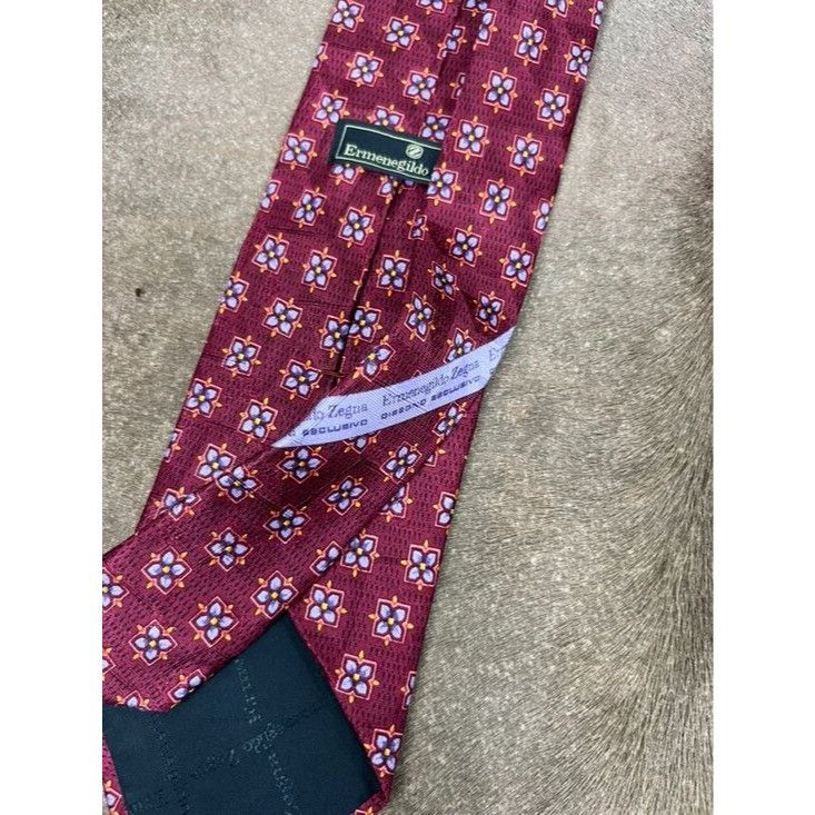 Ermenegildo Zegna Ermenegildo Zegna Daisies Silk Tie Floral Made in Italy Size ONE SIZE - 5 Thumbnail