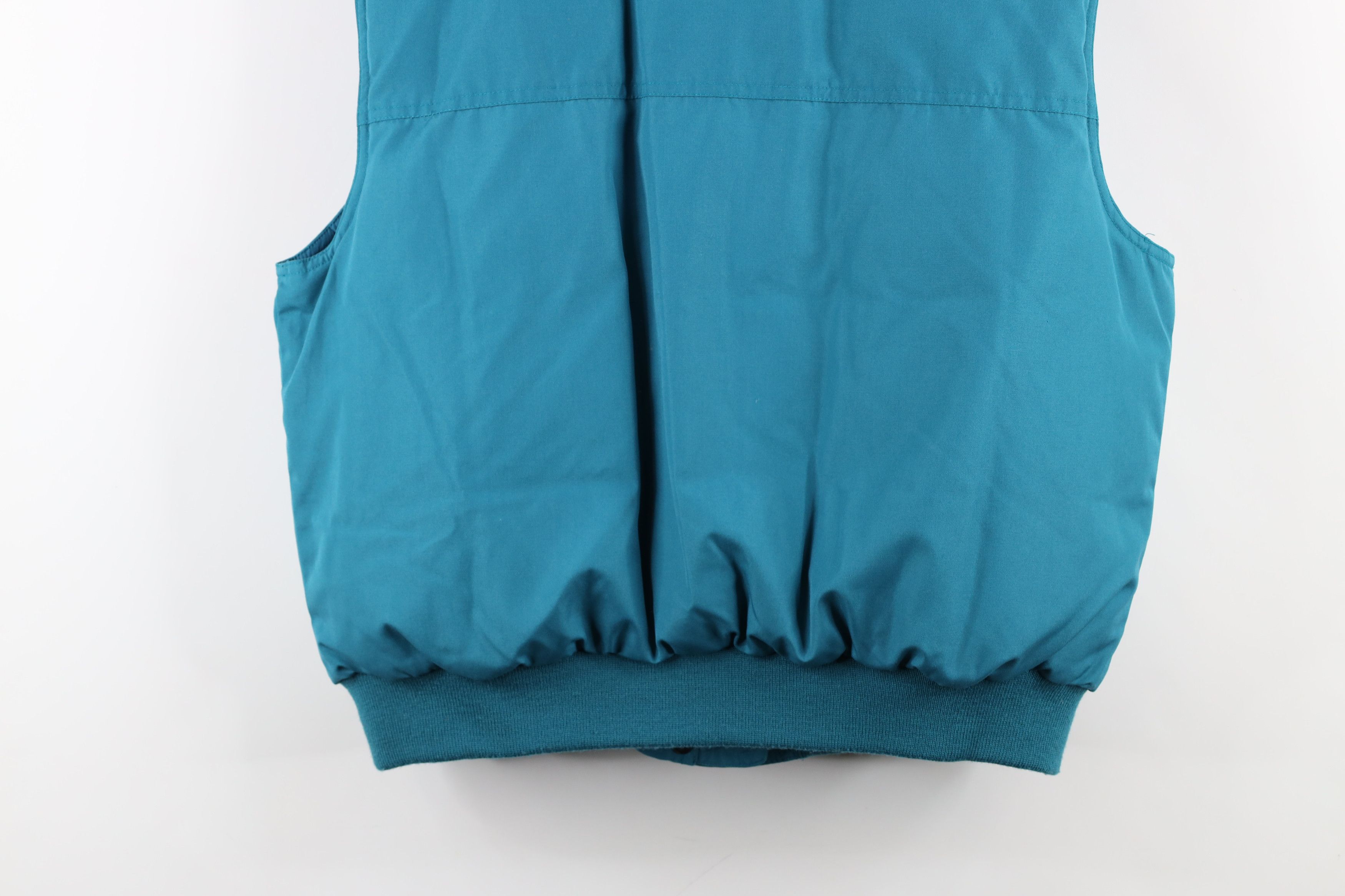 Eddie Bauer × Vintage Vintage 90s Eddie Bauer Down Fill Puffer Vest Jacket Teal Size L / US 10 / IT 46 - 14 Thumbnail