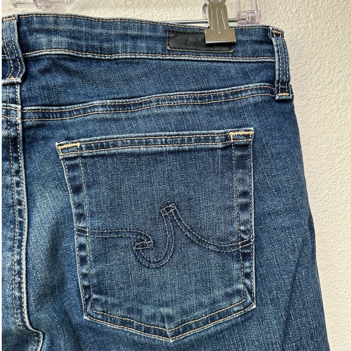 AG Adriano Goldschmied AG Adriano Goldschmied Prima Cigarette Leg Jean Med Wash 31R Size 31" - 6 Thumbnail