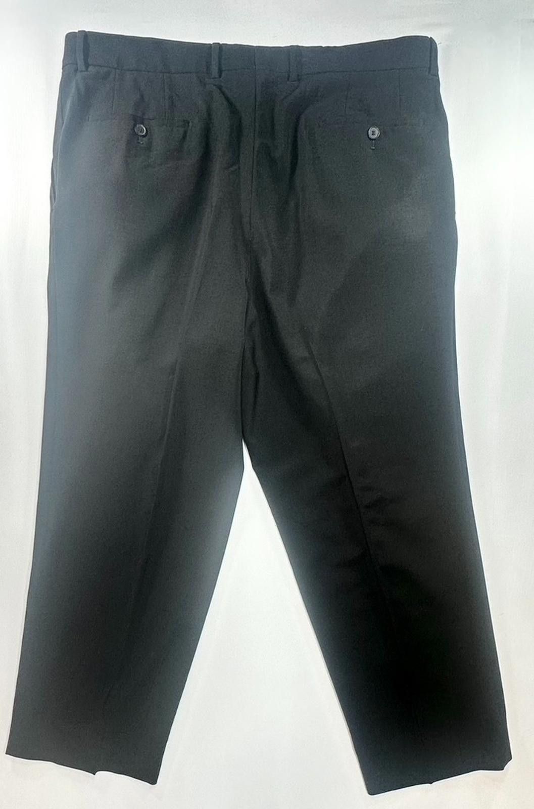 Other Hugo Boss Dr Hook Regular Wool Dress Pants Black 40/28 Size US 40 / EU 56 - 2 Thumbnail