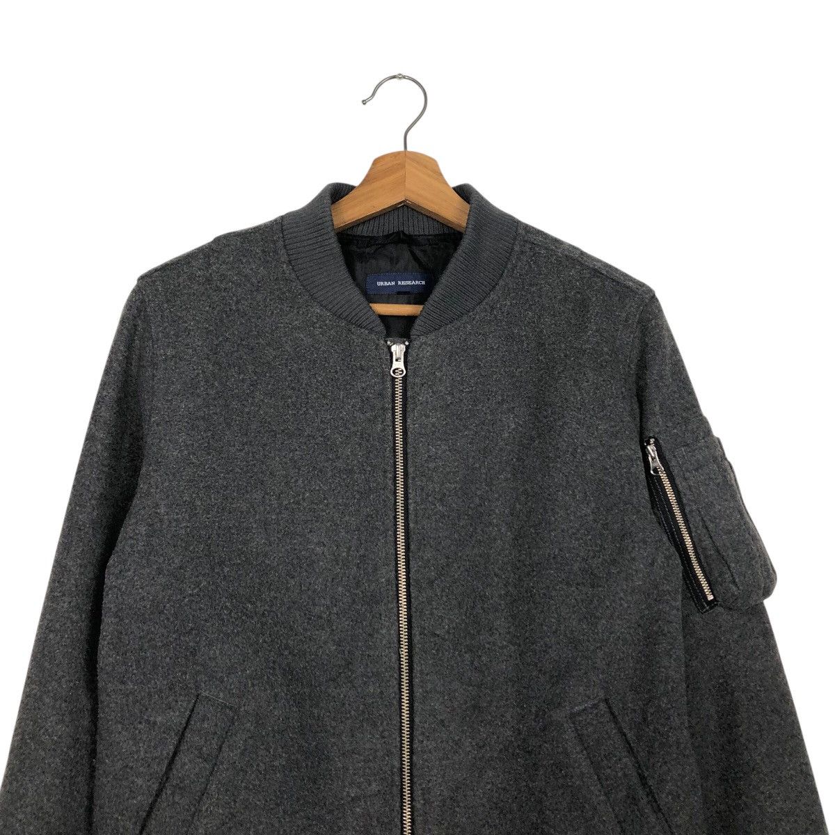 Japanese Brand 📌Vintage Wool Bomber Jacket Urban Research Issey Miyake Size US M / EU 48-50 / 2 - 4 Thumbnail