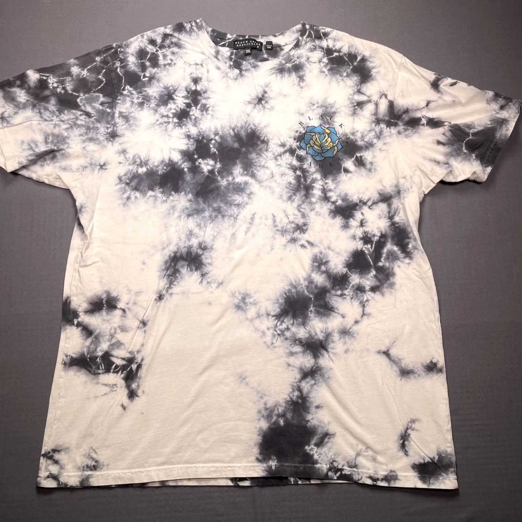 Affliction Black Label Affliction Shirt Mens 3XL Black White Tie Dye Tiger Graphic Tee Size US XXL / EU 58 / 5 - 3 Thumbnail