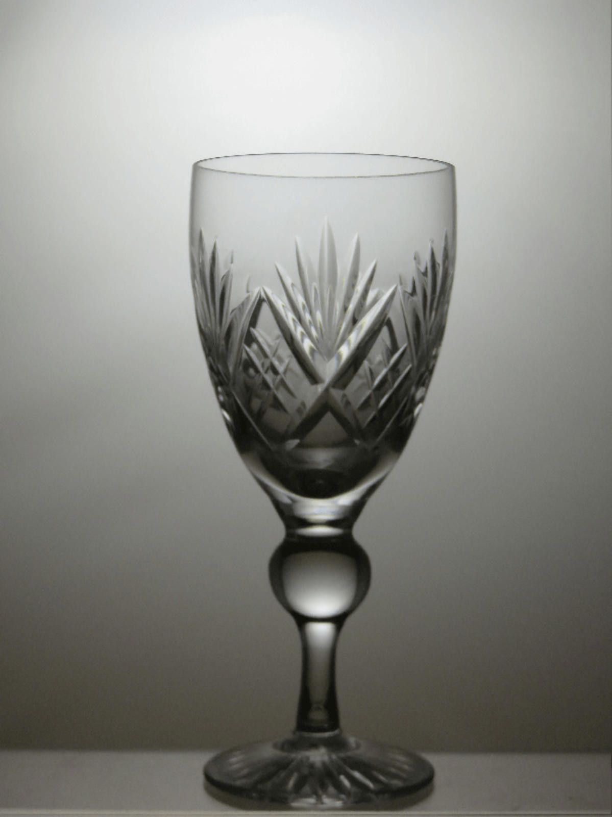 Uniform Bridge Bridge Crystal Cut Glass Water Goblet Glass 6 1/4" Size ONE SIZE - 1 Thumbnail