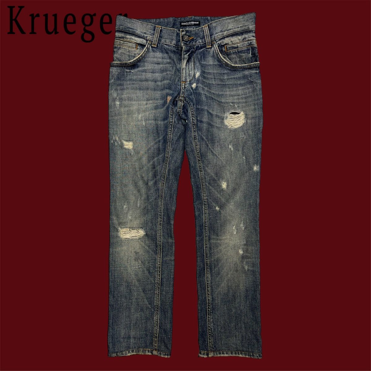 Dolce & Gabbana Dolce&Gabanna 14 gold denim Size US 30 / EU 46 - 1 Thumbnail