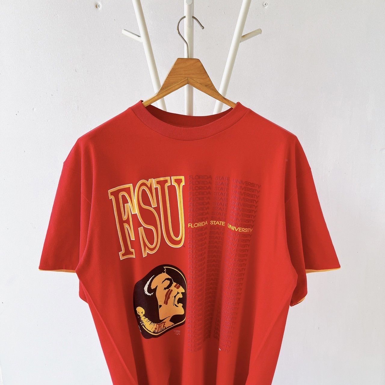 Hanes × Vintage 90s Florida State University FSU Seminoles t-shirt/ XL Size US XL / EU 56 / 4 - 3 Thumbnail