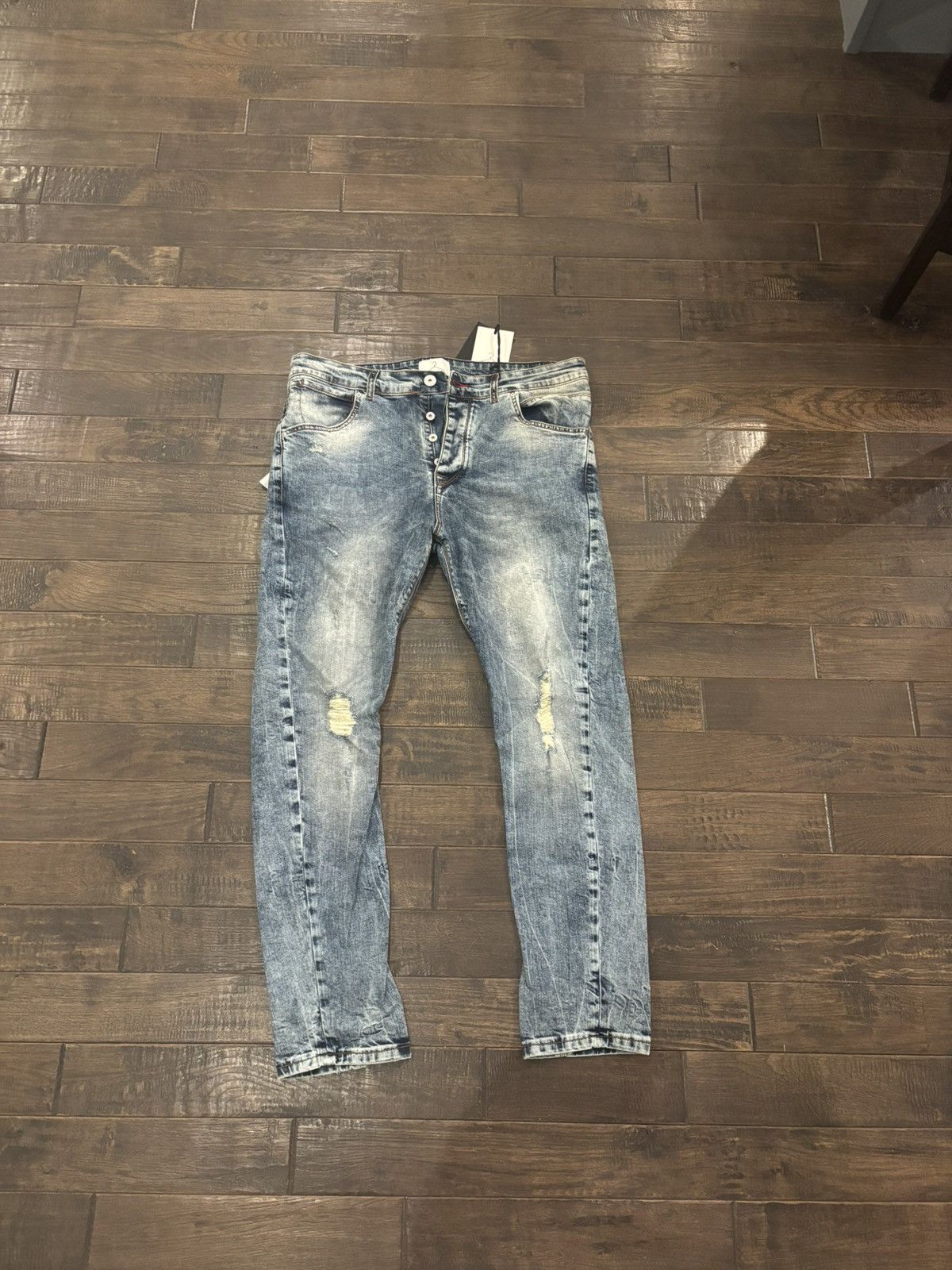 Japanese Brand Berna Slim Jeans Size US 33 - 1 Thumbnail