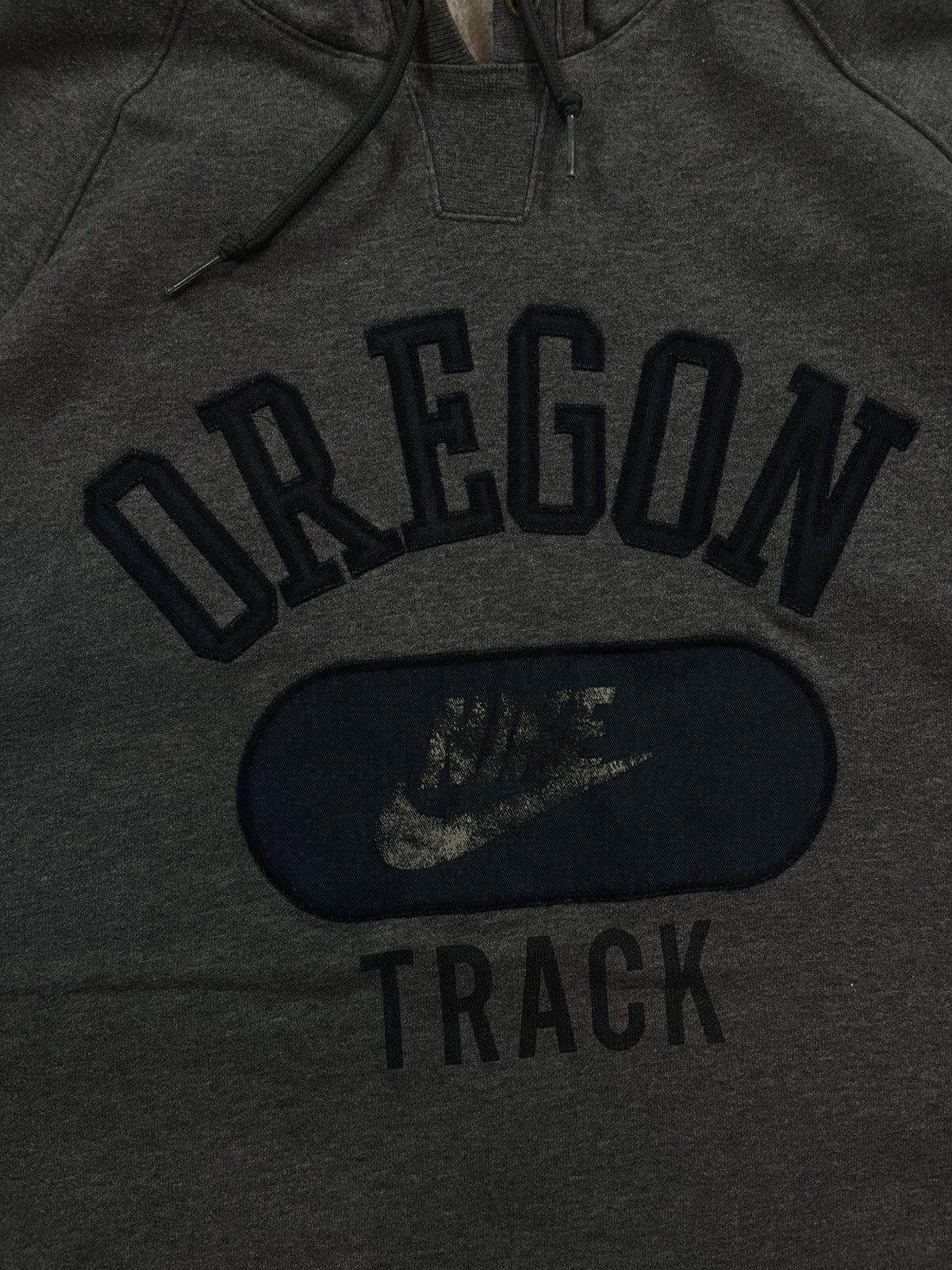 Nike × Vintage 90’s NIKE OREGON RETRO SWOOSH SPELLOUT BIG LOGO Y2K HOODIE Size US XL / EU 56 / 4 - 2 Thumbnail