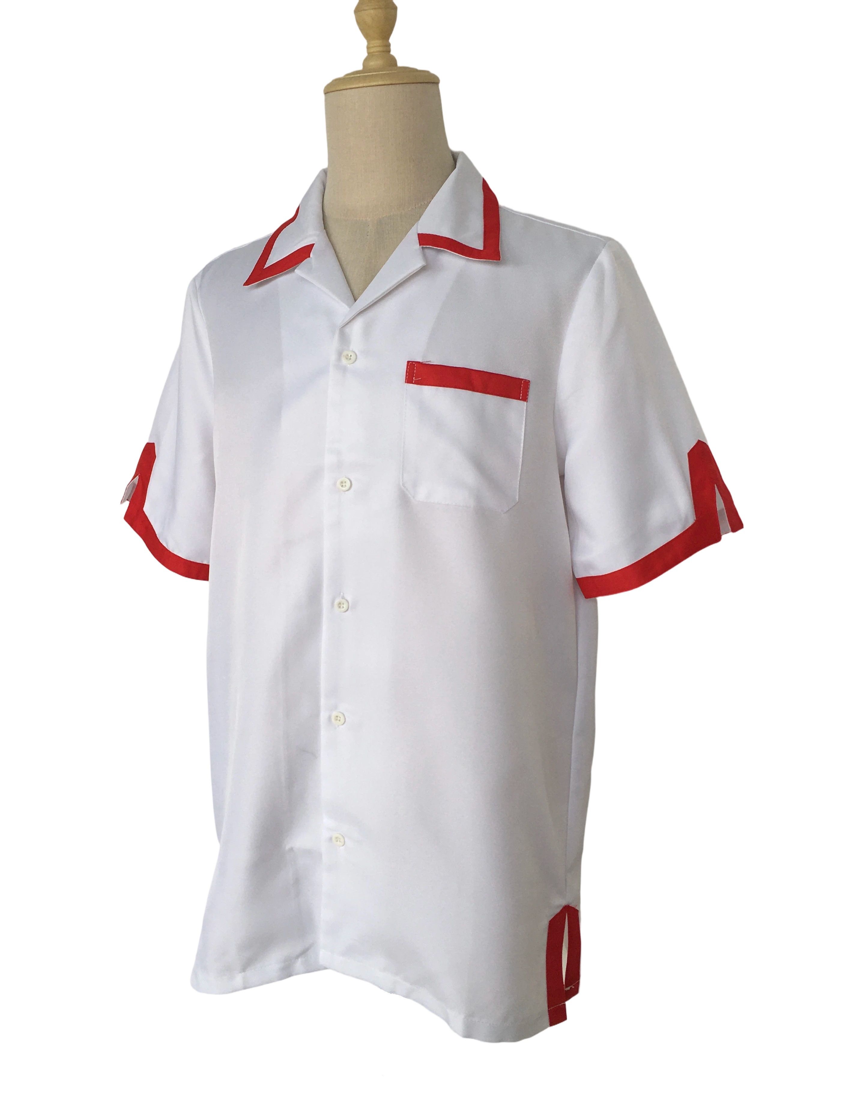 Other Vintage Design Short Sleeve Men Casual Shirt-White Size US XL / EU 56 / 4 - 2 Thumbnail
