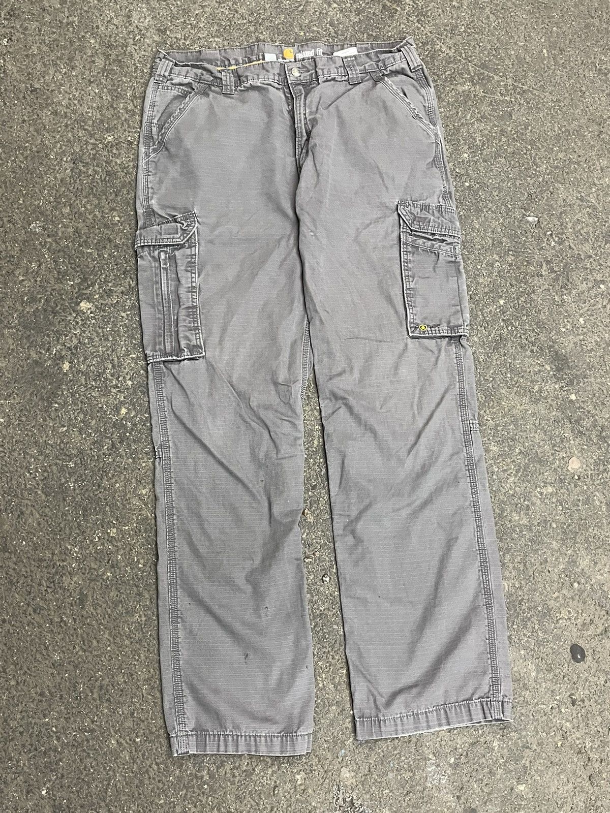 Carhartt × Vintage Carhartt cargo pants y2k streetwear hype baggy faded Size US 36 / EU 52 - 6 Thumbnail