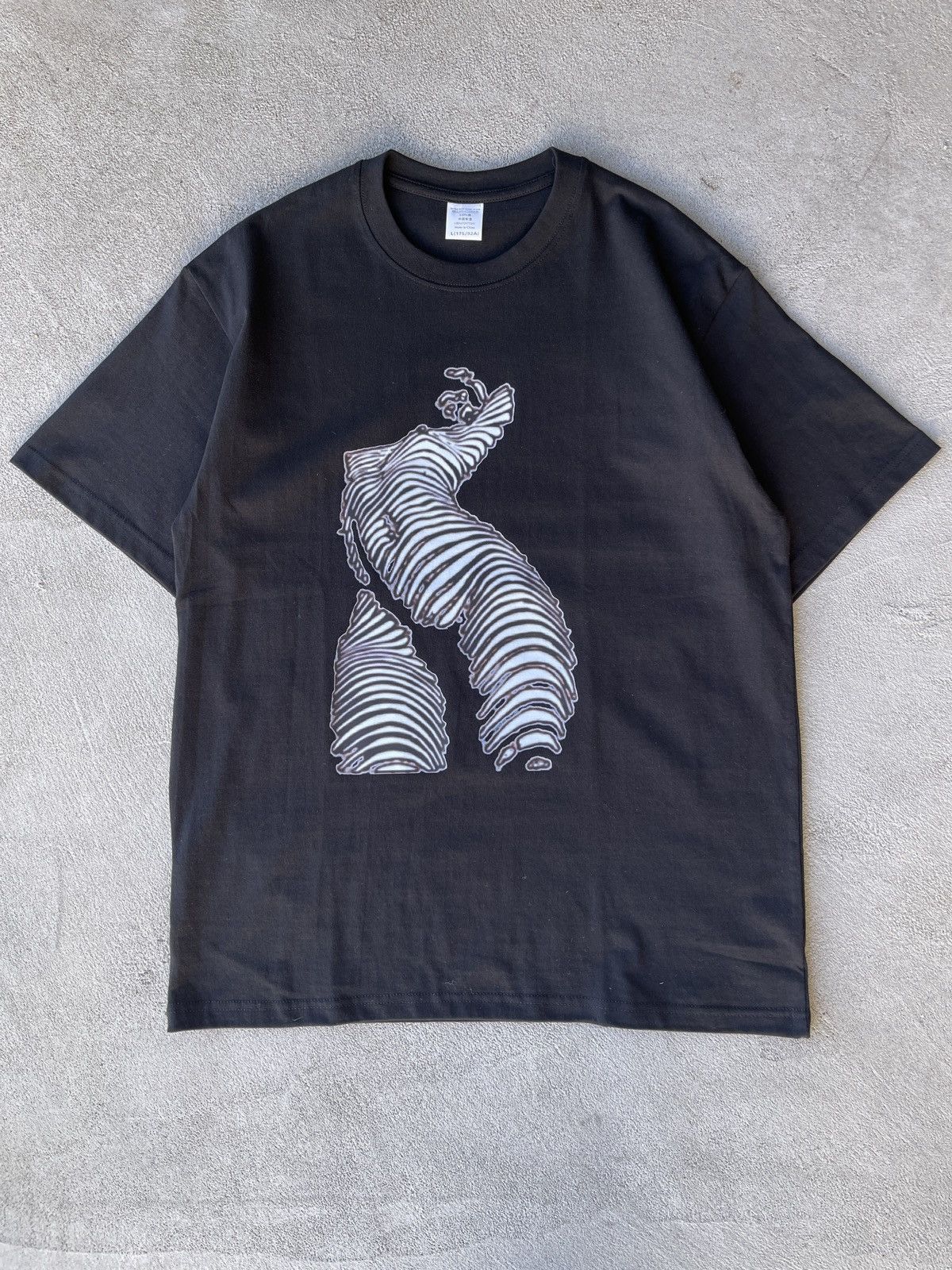 Japanese Brand Rick Owens Vibe! Y2k Japan Nude Girl Silhouette Tee (L ...