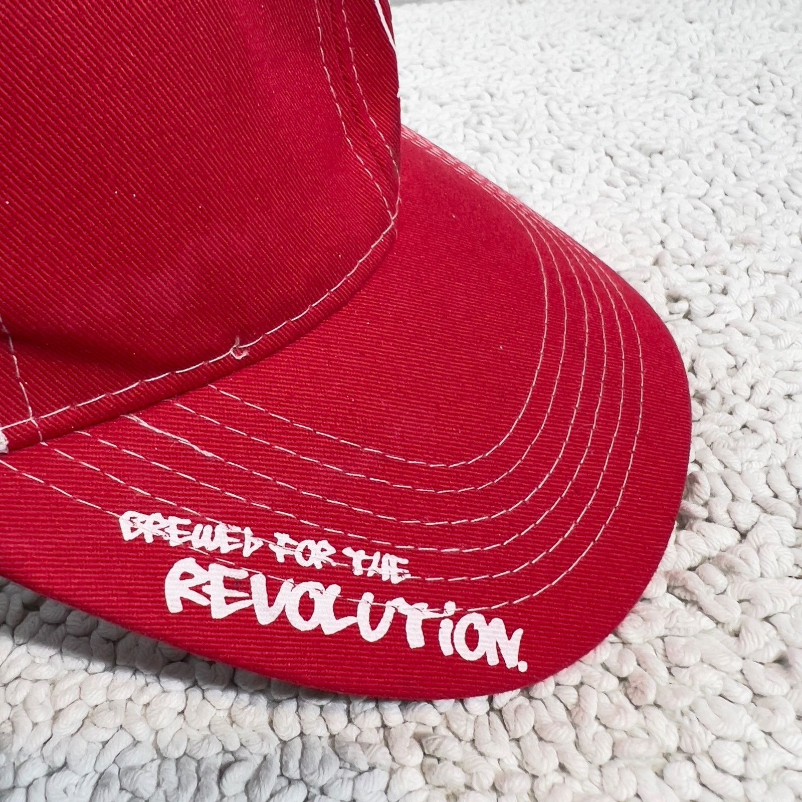 Other Samual Adams Mesh Snapback Trucker Hat Red White Logo Size ONE SIZE - 8 Thumbnail