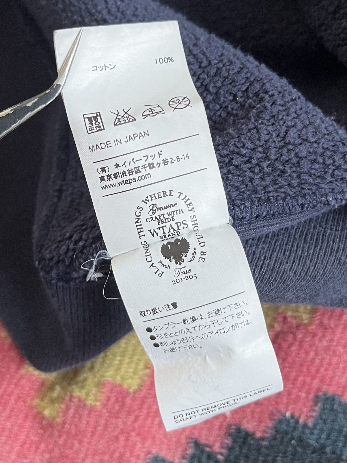 Wtaps WTAPS Japan Navy Blue Logo Design Cotton Sweatshirt Crewneck Size US S / EU 44-46 / 1 - 18 Thumbnail