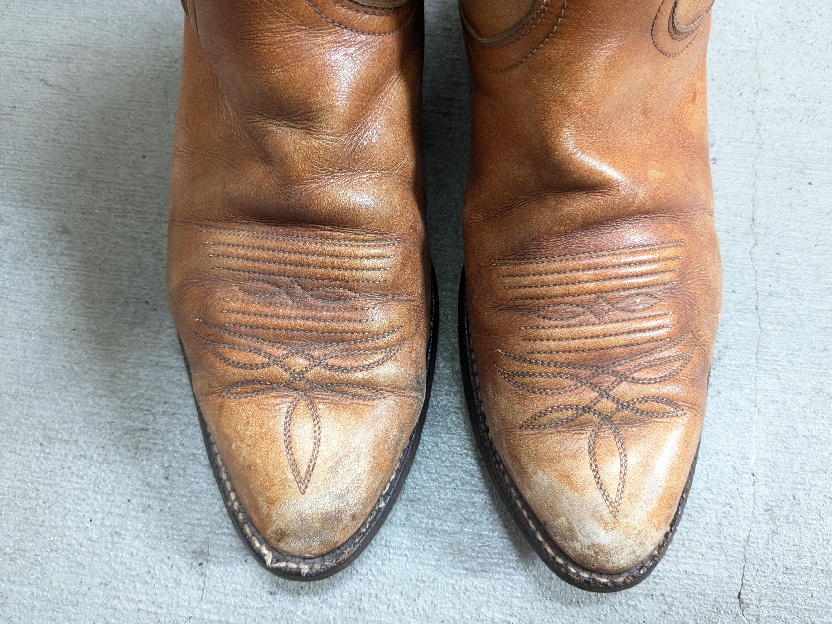 Tony Lama Tony Lama Cowboy Boots Brown 10 D Leather USA Americana Size US 10 / EU 43 - 5 Thumbnail