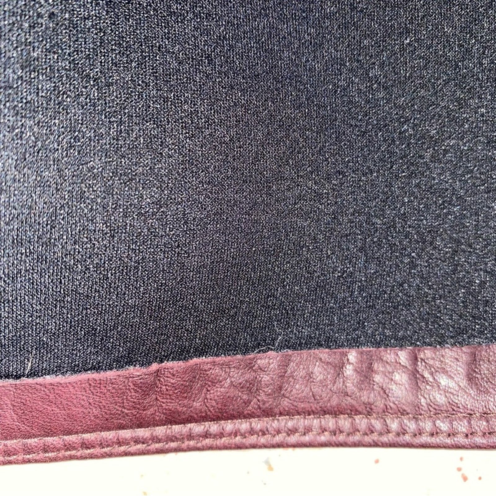 Gap New $200 GAP Oxblood Leather Zip Pocket Mini sz 0 NWT Size 25" / US 0 / IT 36 - 8 Thumbnail