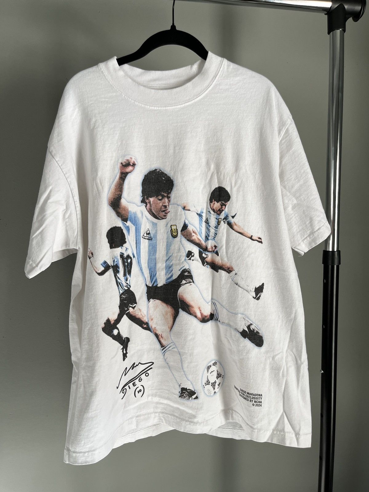 Vintage Diego Maradona Graphic Tee Shirt Size US L / EU 52-54 / 3 - 1 Thumbnail