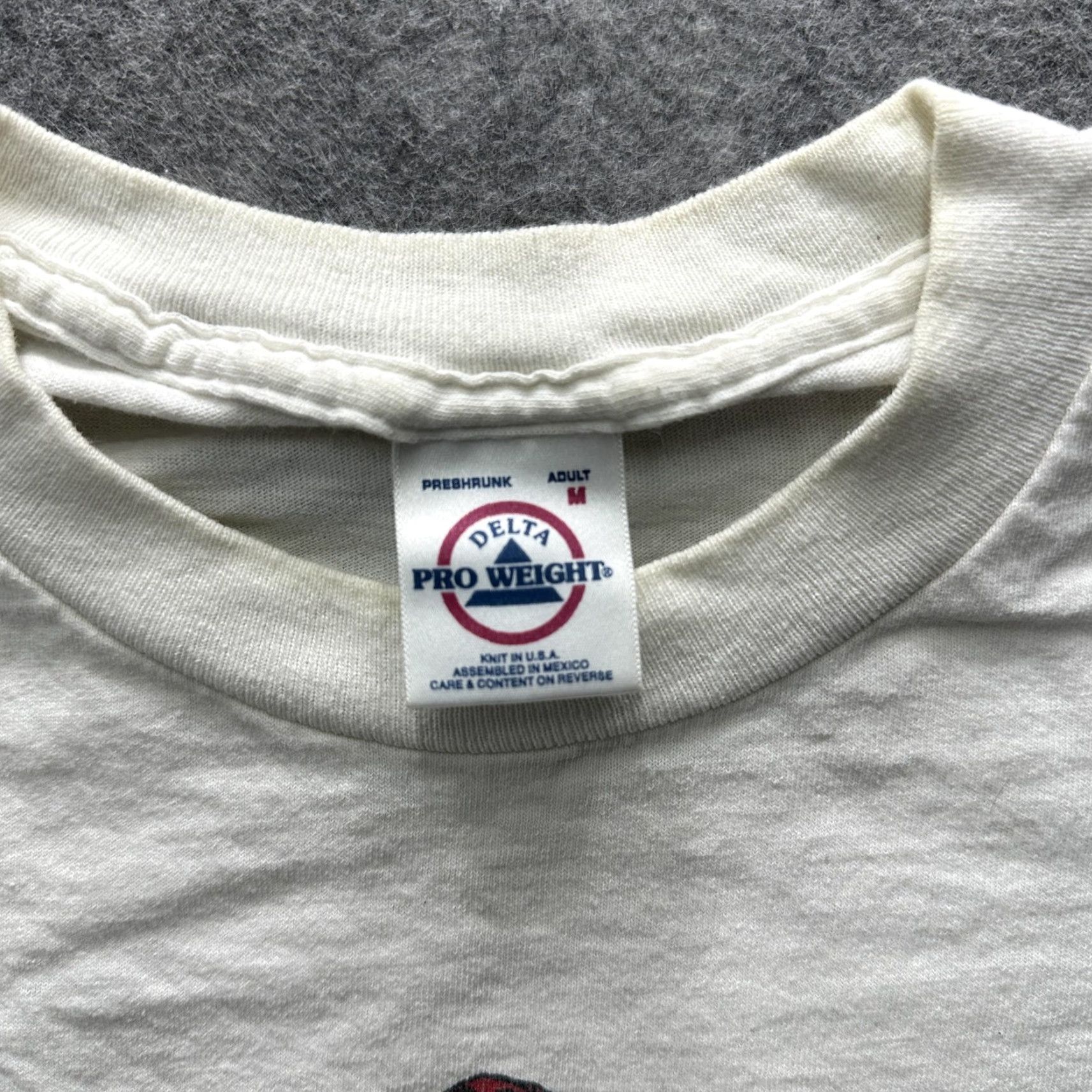 Vintage VINTAGE Daniel Johnston Rejected Unknown Delta Pro Weight Shirt Mens M White Graphic Print Tee 90s Mens Size US M / EU 48-50 / 2 - 7 Thumbnail