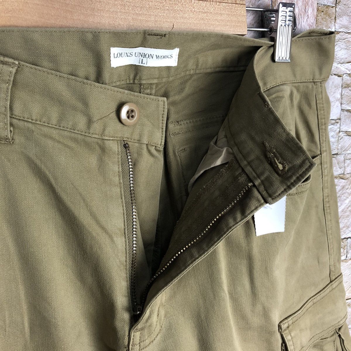 Japanese Brand Louxs Work Union Brown Cargo Multipocket Pants #A649 Size US 32 / EU 48 - 15 Thumbnail