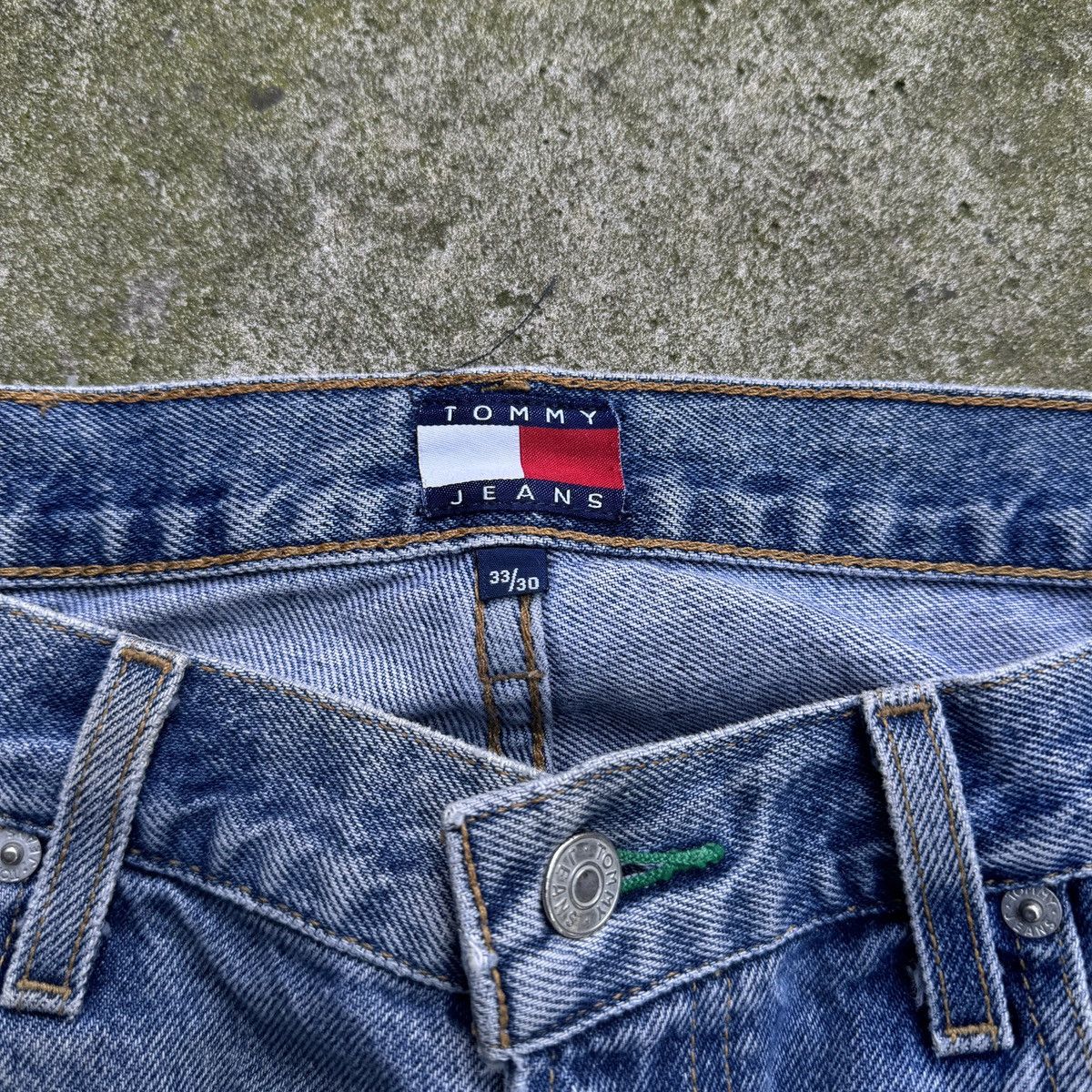 Vintage Thrashed Faded Distressed Tommy Jeans Skater ERD Grunge Size US 33 - 5 Thumbnail
