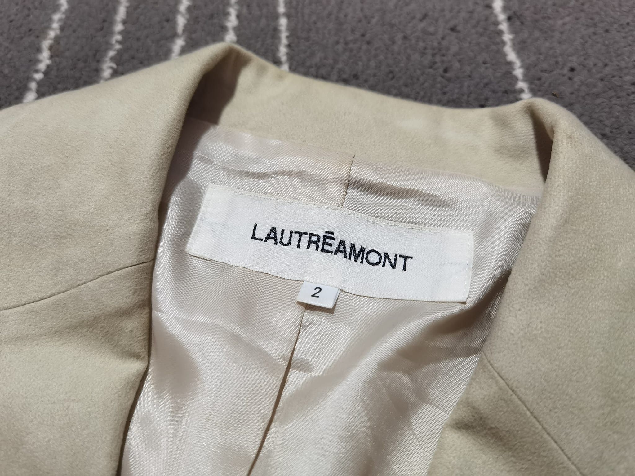 Designer × Japanese Brand LAUTREAMONT woman blazer cream XS 2138 Size XS / US 0-2 / IT 36-38 - 5 Thumbnail