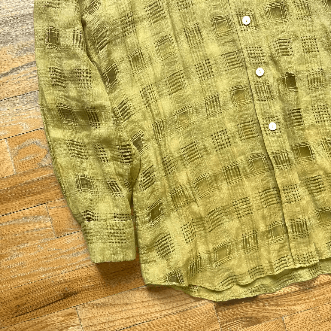 Dior SS2000 by John Galliano Tulle Plaid Button-Up Shirt Size US S / EU 44-46 / 1 - 3 Thumbnail