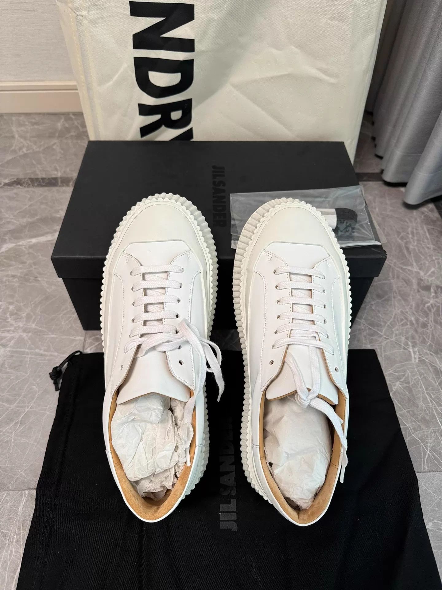 Jil Sander Jil Sander Biscuit White Sneaker 40 Spain Size US 7 / EU 40 - 8 Thumbnail