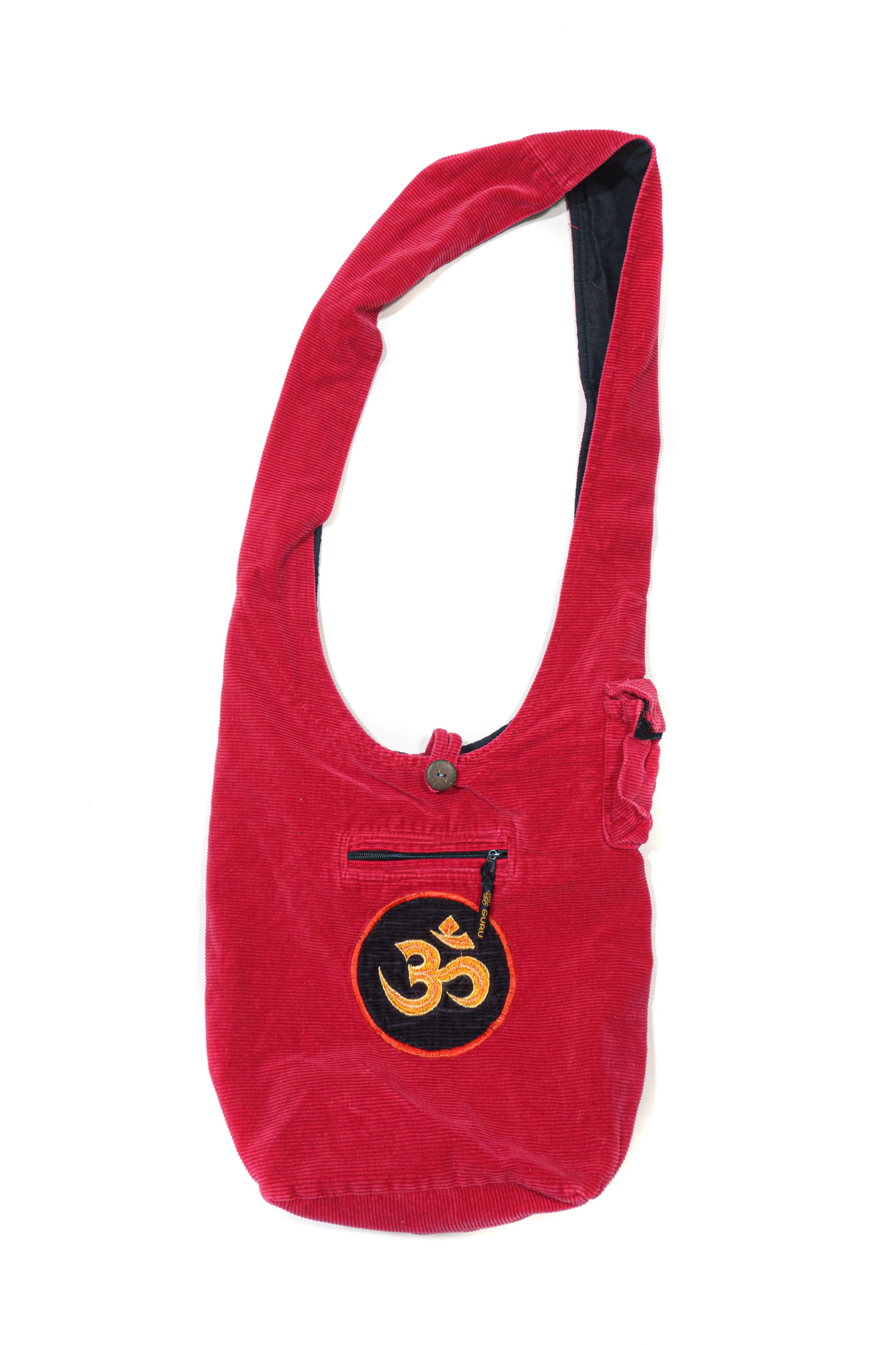 Guru × Vintage 00S Ieroglif Logo Corduroy Crossbody Bag Size ONE SIZE - 1 Thumbnail