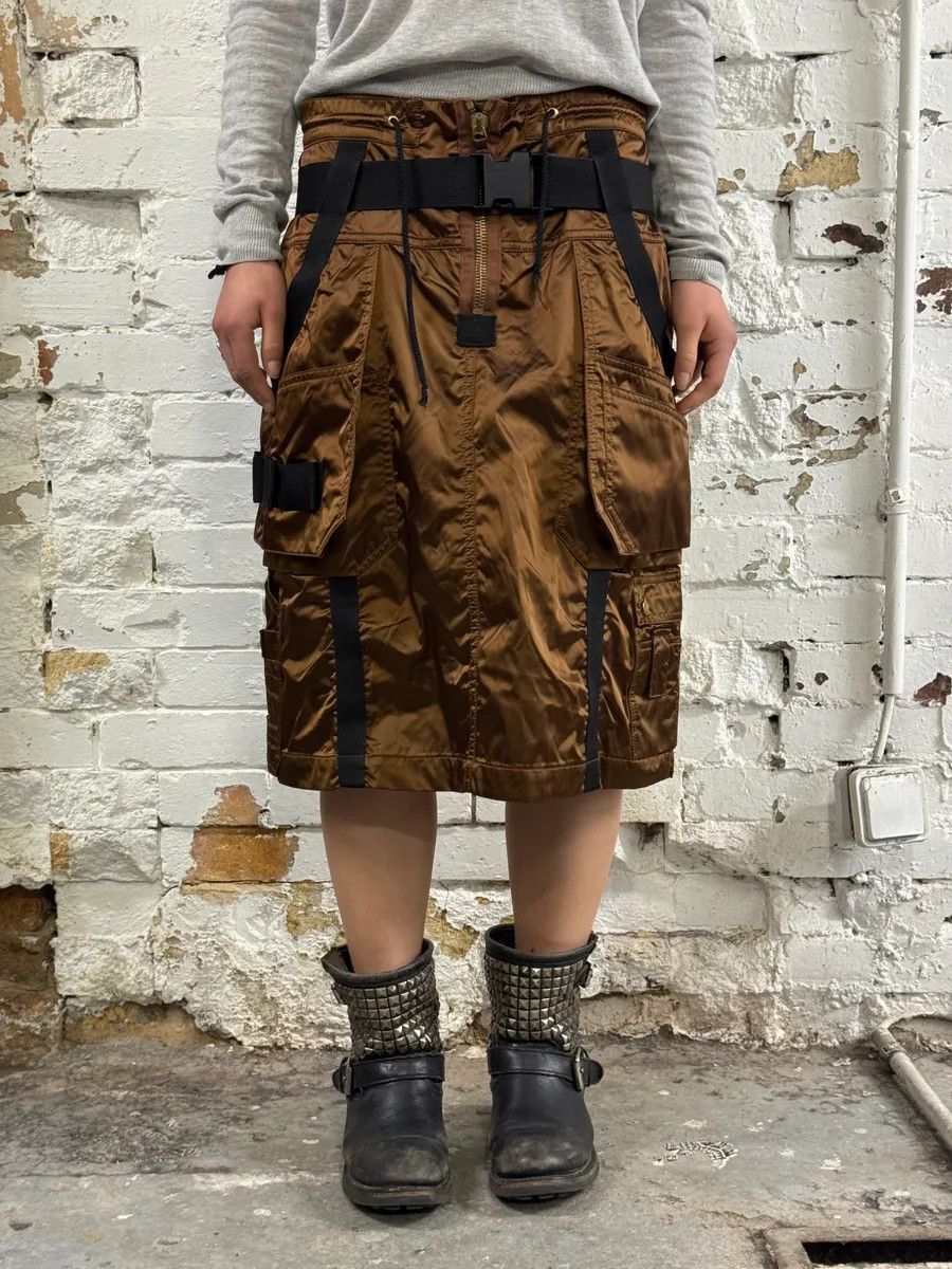 Jean Paul Gaultier AW2003 Jean Paul Gaultier Bondage Parachute Brown Skirt Size 27" / US 4 / IT 40 - 1 Thumbnail