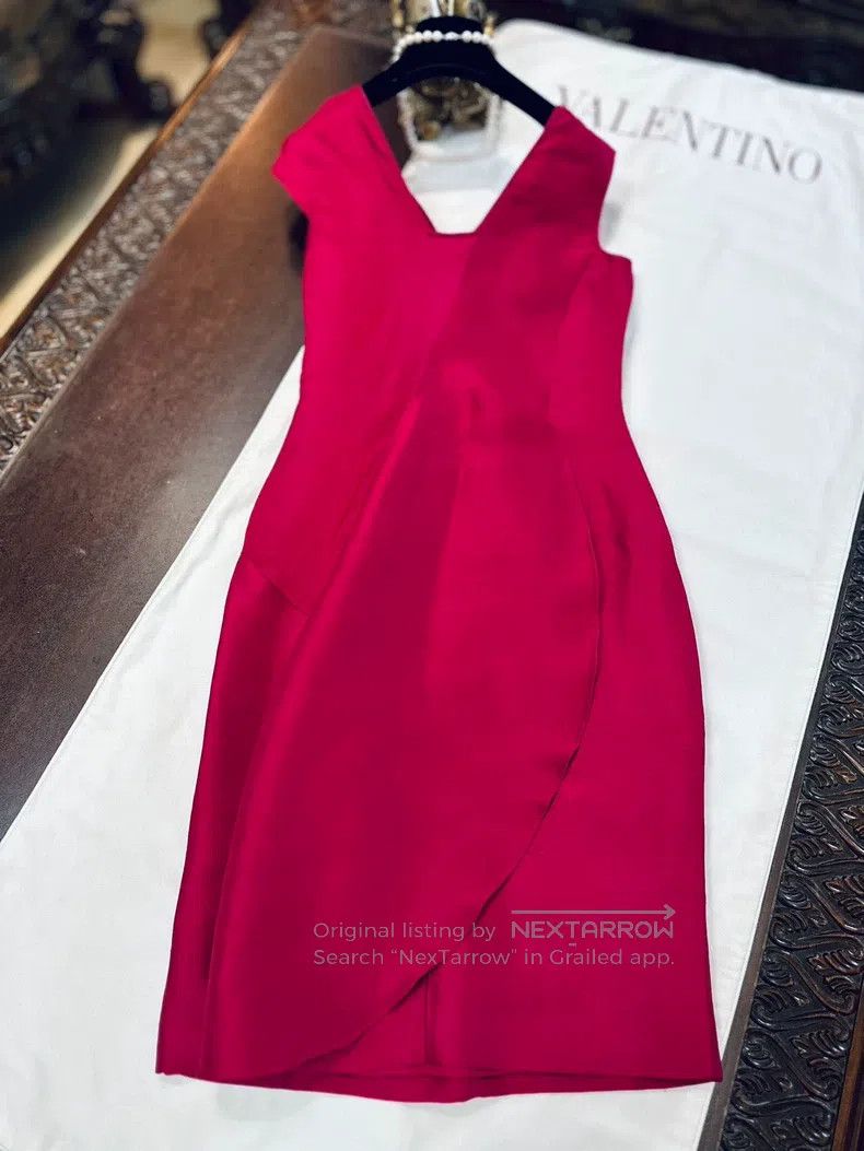 Valentino Valentino Heavy mulberry silk dress bow skirt Size S / US 4 / IT 40 - 7 Thumbnail
