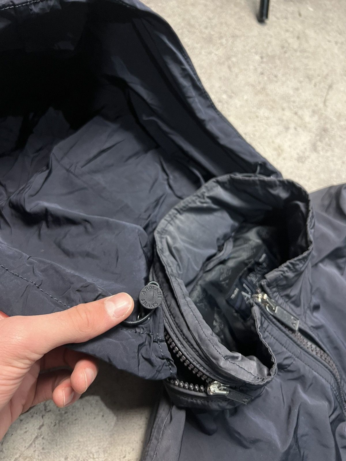 Armani Armani nylon bomber Jacket Navy blue Size US L / EU 52-54 / 3 - 17 Thumbnail