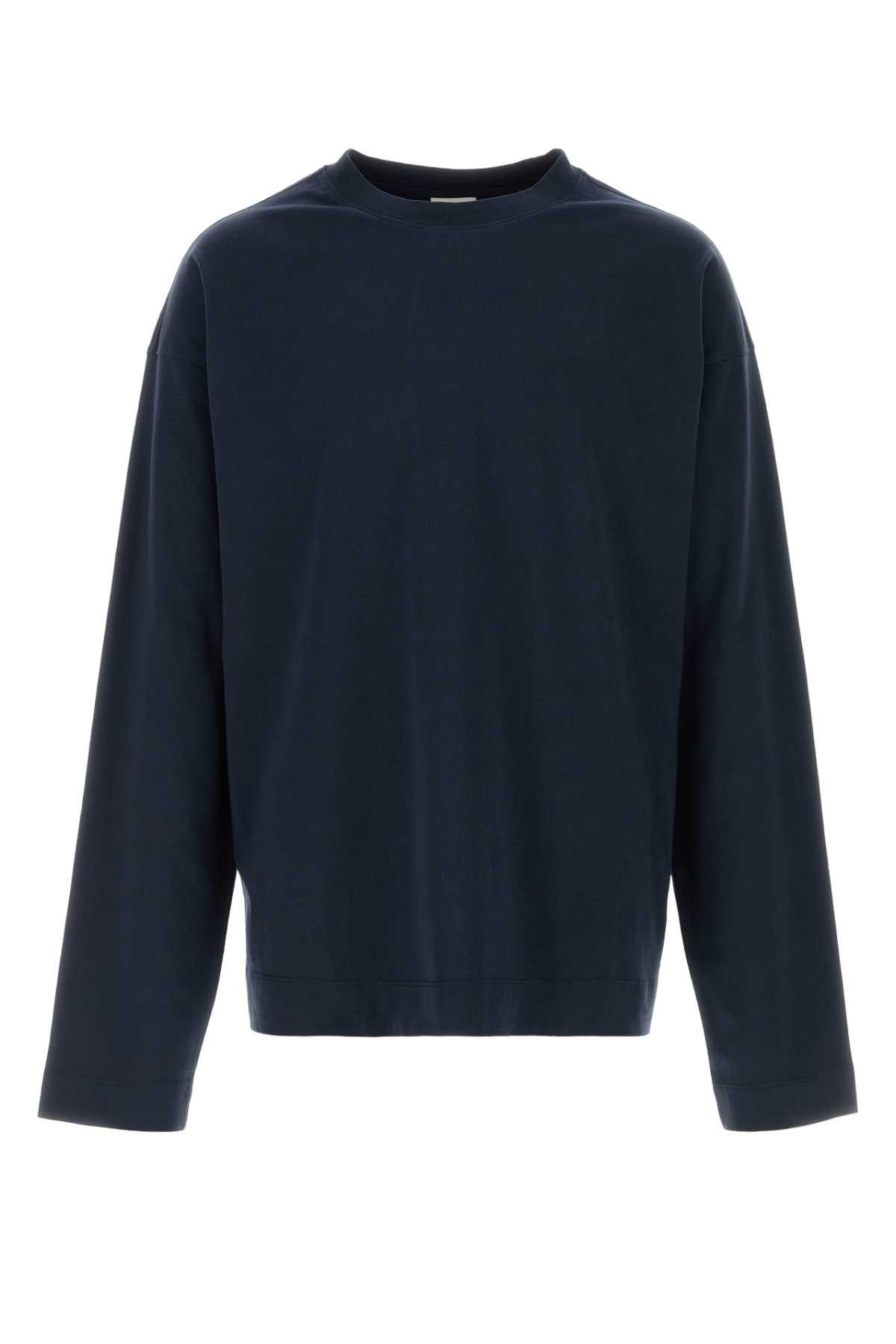 Dries Van Noten Midnight Blue Cotton Hegland T-Shirt Size US L / EU 52-54 / 3 - 1 Thumbnail