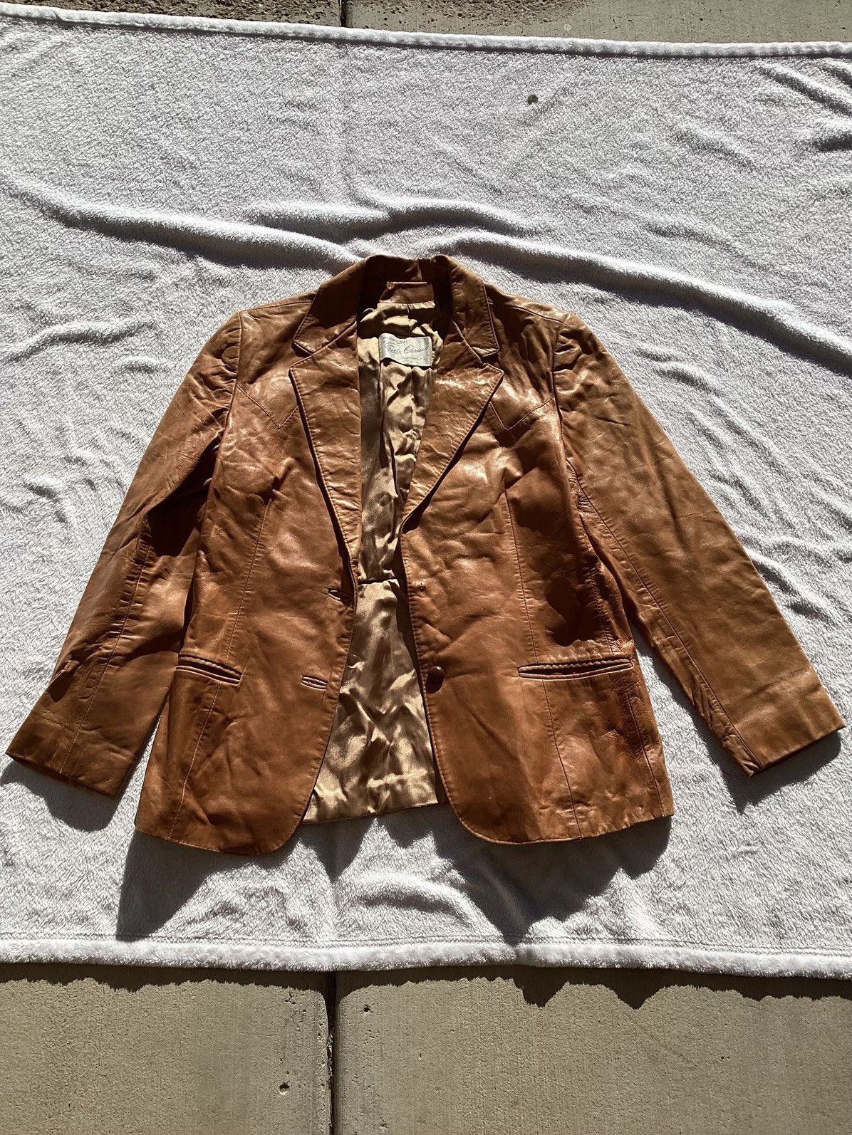 Vintage Vintage Peter Caruso New Jersey leather women wear button up Size M / US 6-8 / IT 42-44 - 1 Thumbnail