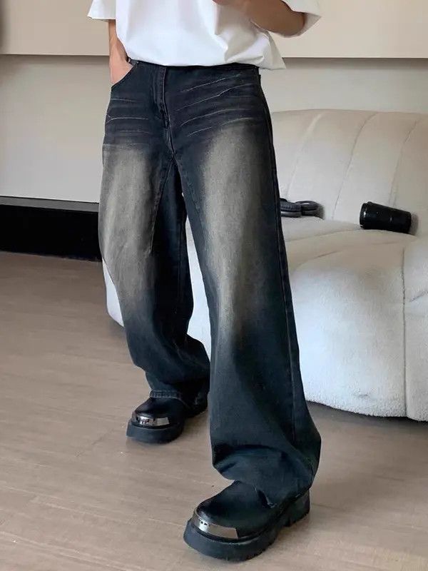 VIBE Blue High Street Vintage Loose Jeans Size US 32 / EU 48 - 3 Thumbnail