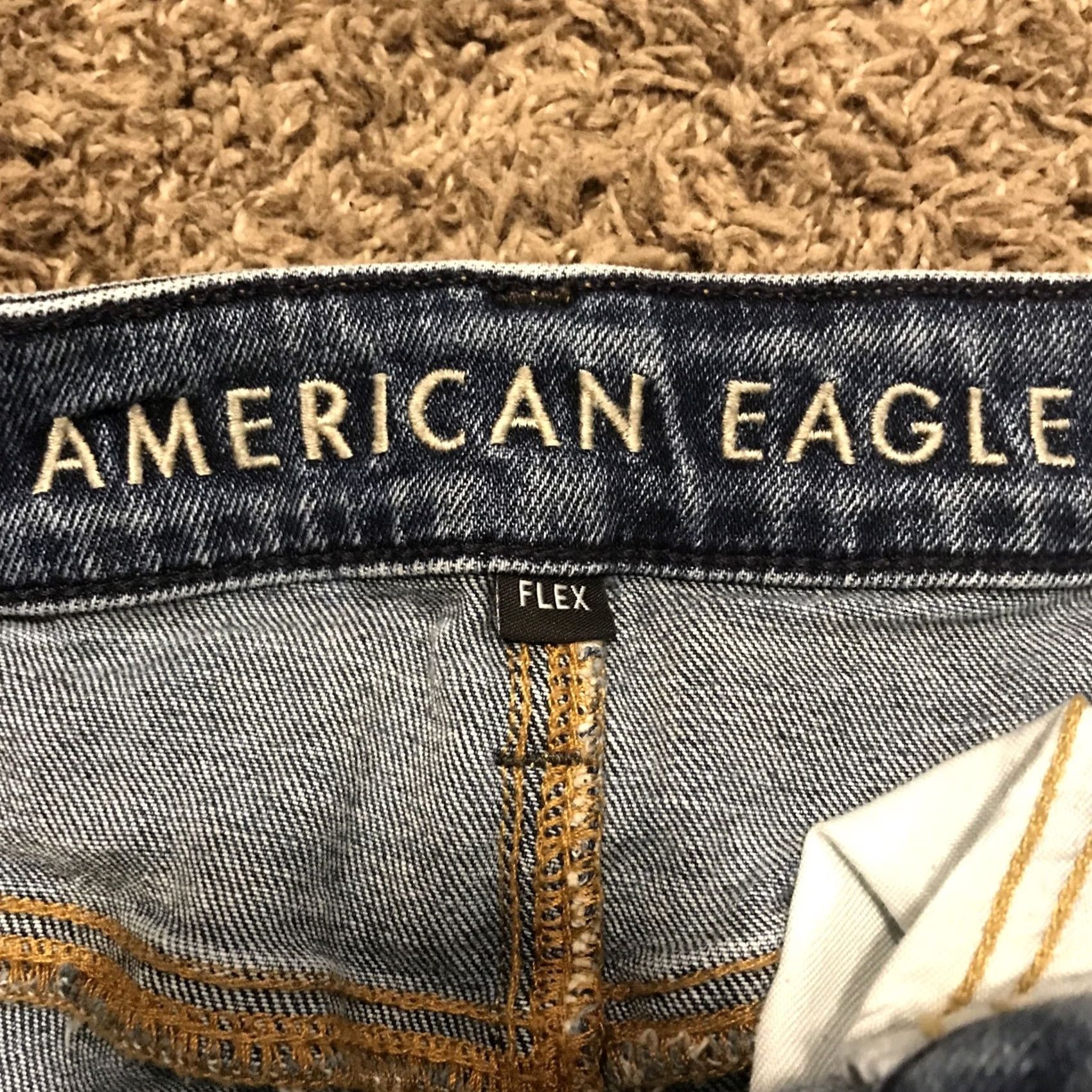 American Eagle Outfitters American Eagle Outfitters Jeans Mens 30x30 Cotton Blue Denim Straight Regular Pockets 30 Inseam 30 Size US 30 / EU 46 - 2 Thumbnail