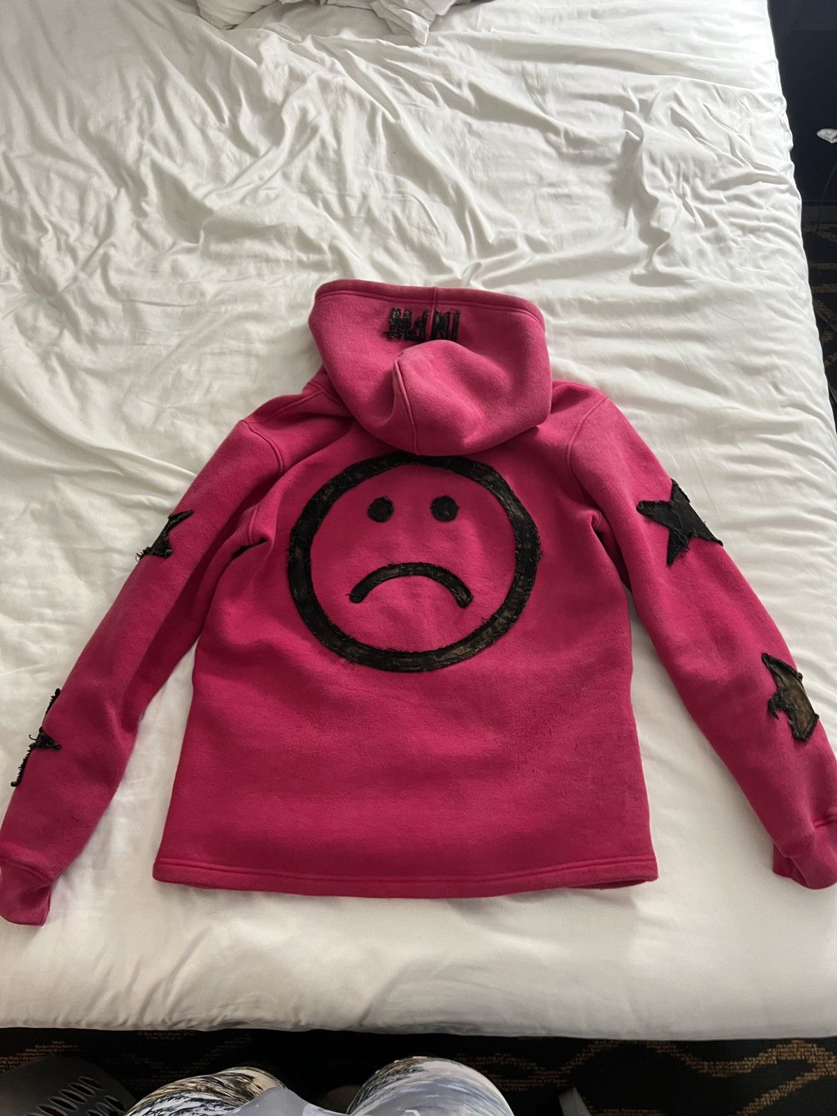 Vintage Infected World Pink hoodie Size US L / EU 52-54 / 3 - 4 Thumbnail