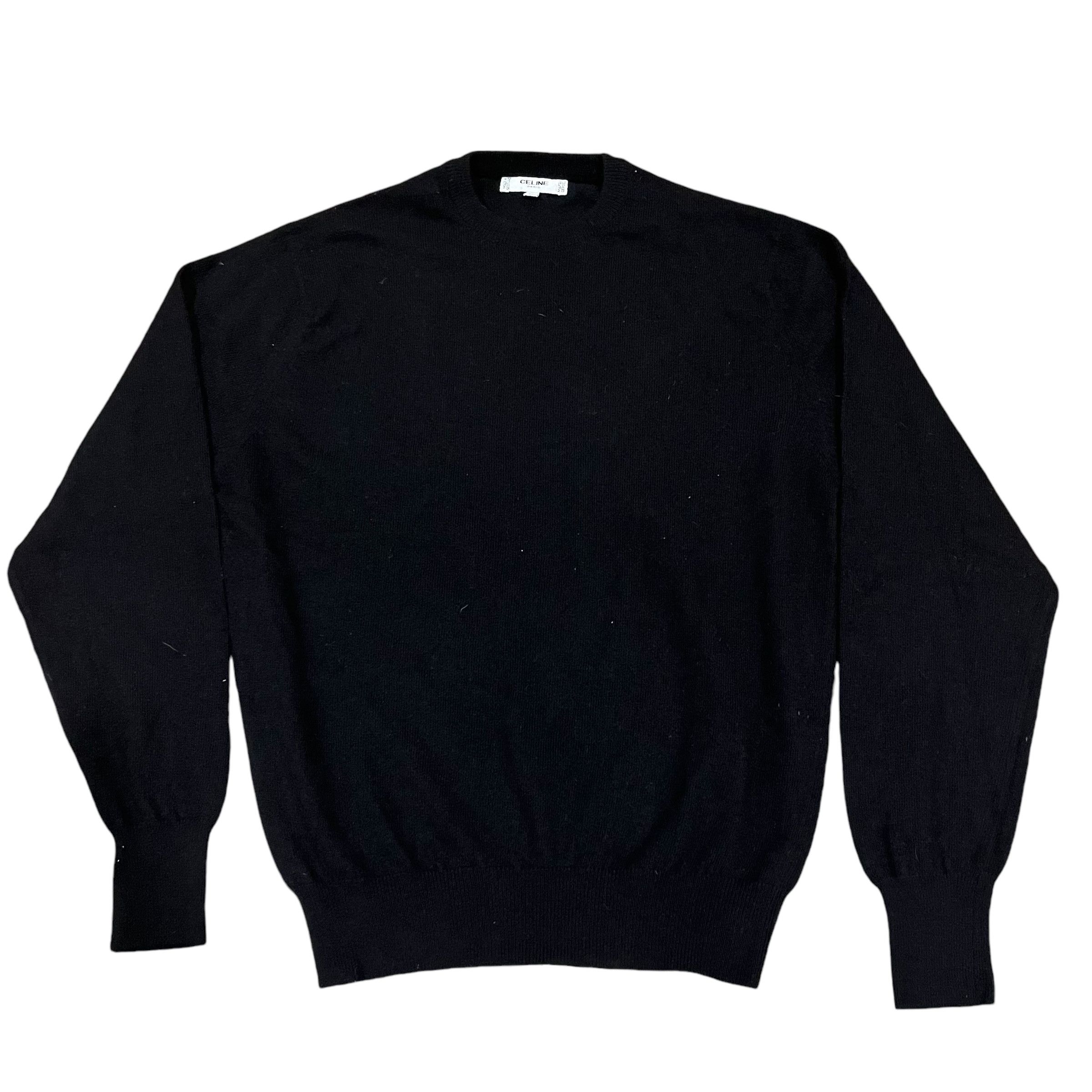 Celine Vintage 90s Black cashmere Size US M / EU 48-50 / 2 - 1 Thumbnail